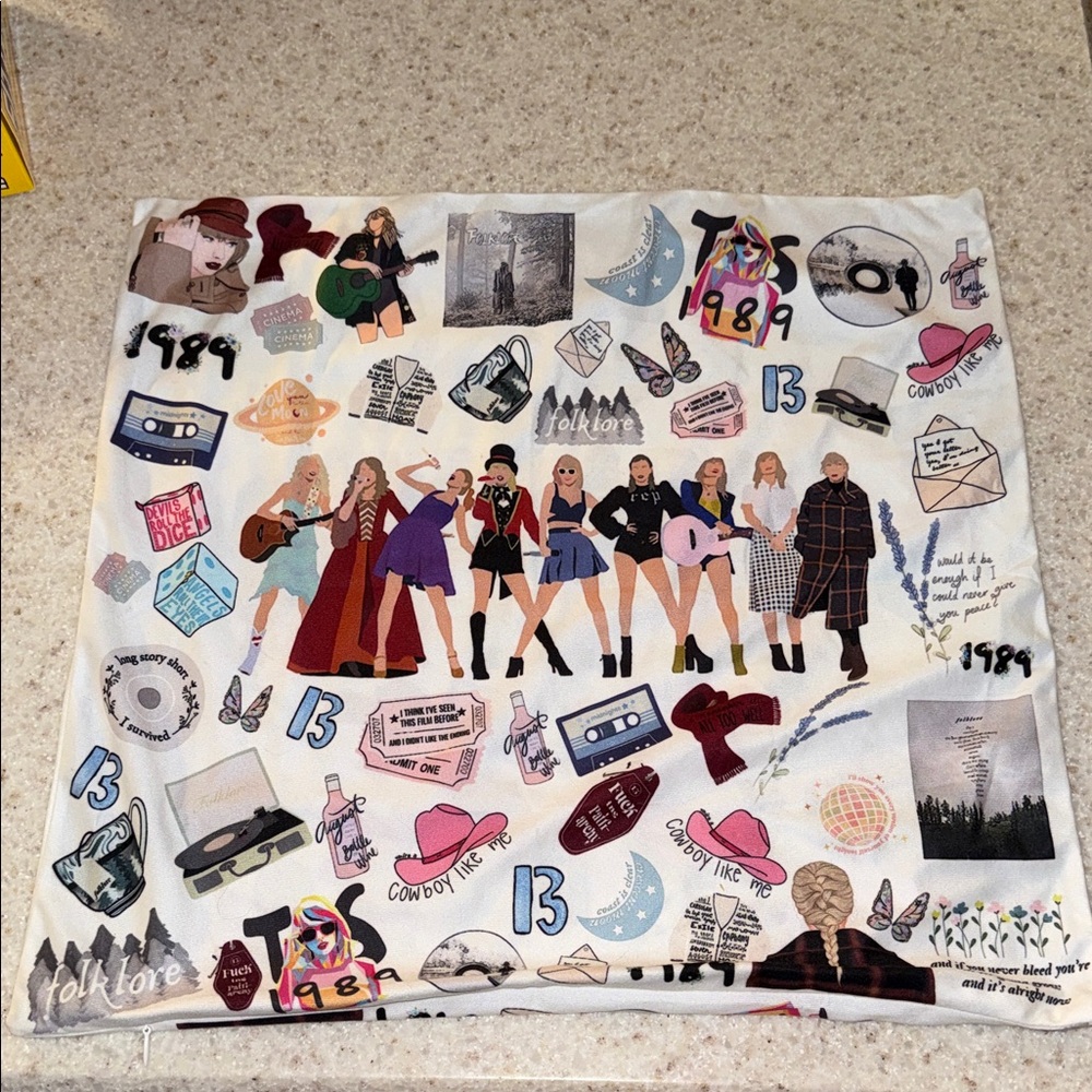 18” x 18” Taylor Swift Pillow Cover